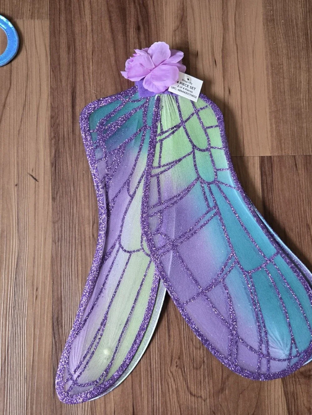 Purple Metallic Dragonfly Halloween Costume Wings & Antenna Headband GUC Medium